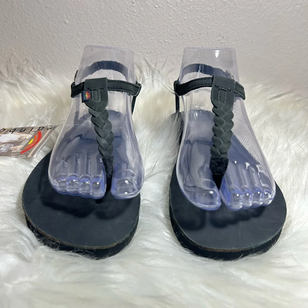 Rainbow Girls  Sandals T-Street Black Size 4-5